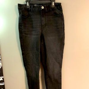 Black jeans with holes